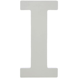 Rayher 62660000 MDF Letter I, White, 11 cm, Thickness 2 cm, 3D Wooden Letters Large