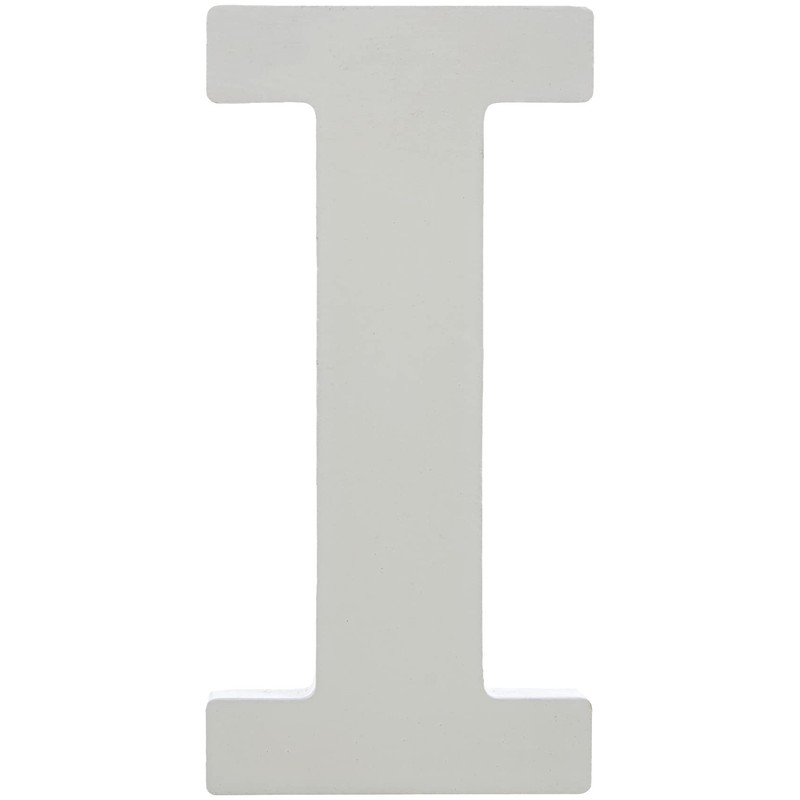 Rayher 62660000 MDF Letter I, White, 11 cm, Thickness 2