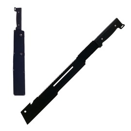 Machete with Sheath - 22.75-Inch Heavy-Duty Saw-Back Blade with Hanging Eyelet and Cord-Wrapped Handle by Whetstone Cutlery (Black)