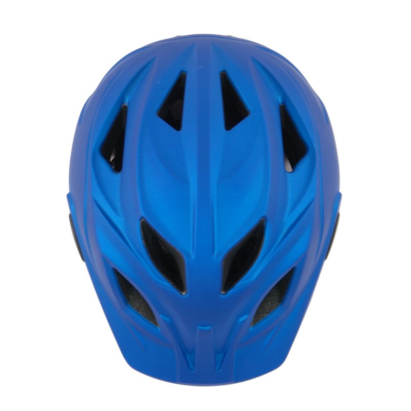 Boys Bike Helmet Blue Rocky With Rear Light Blue 48-52cm