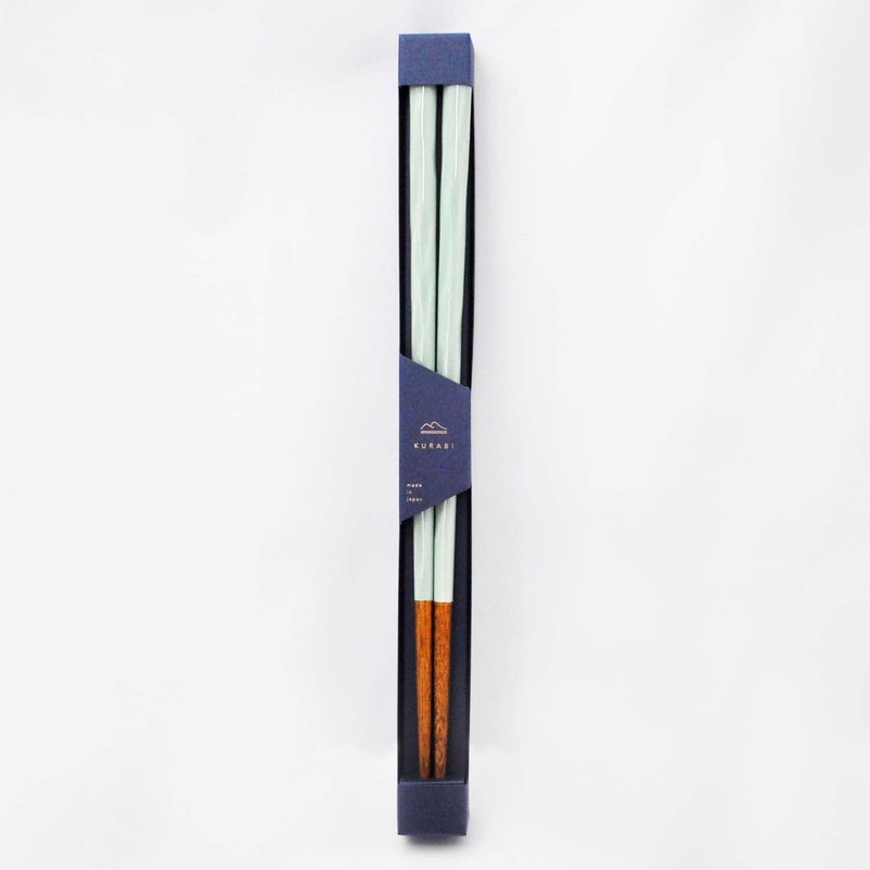 Kawai Kurabi Chopsticks, Dishwasher Safe, 9.1 inches (23 cm), Celadon,