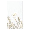 Caspari Berry Branches Single Initial Paper Guest Towel Napkins Letter
