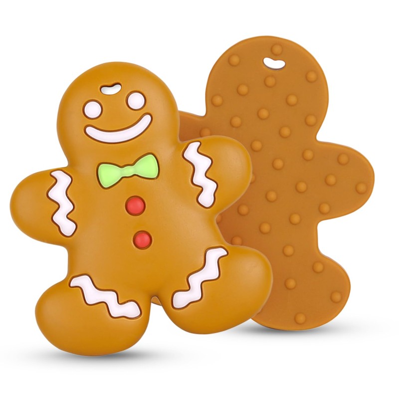 Chipchip Baby Christmas Teething Toys, 3 Pack Silicone Baby Teether