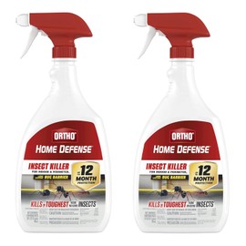 Ortho Home Defense Insect Killer for Indoor and Perimeter2 with Trigger Spray - Ready-to-Use Bug Spray, Kills Ants, Roaches, and Spiders, 24 fl. oz. (2-Pack)