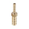 X AUTOHAUX 2 Pcs 8mm-4mm Straight Shaped Hose Barb Brass