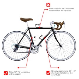 Bottle Holder Bicycle Ultralight Robust Aluminium Holder with Screws for Bicycles Mountain Bikes Wheelchair Black Silver Pack of 2