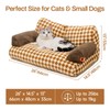 MEWOOFUN Cat Couch Bed for Indoor Cats, Washable Small Dog