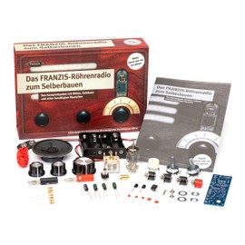 FRANZIS 67041 – The Tube Radio to Build Yourself – Listen to the Radio Like 60 Years Ago Complete Set Including 16 Page Manual (Soldering Kit)