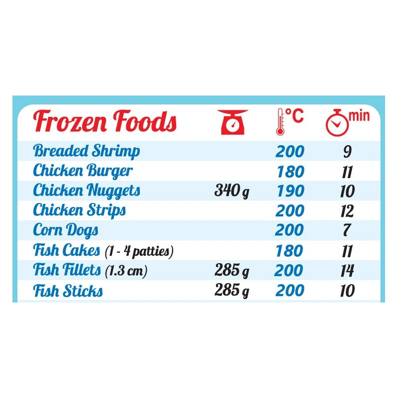 Intel Kitchen Air Fryer Cooking Times Magnet Cookbook Lid Accessories