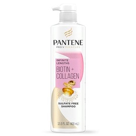 Pantene Pro-V Miracles Infinite Lengths Biotina + Champú sin sulfato de colágeno 13.5 onzas líquidas