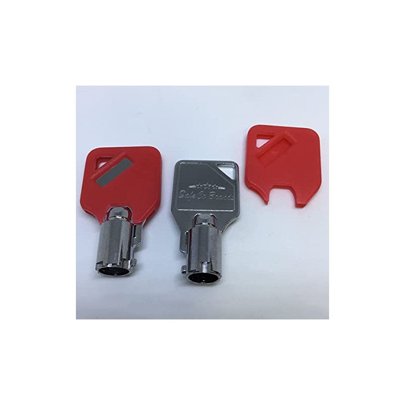SafeCo Brands FEO-K1 Elevator Key Fire Service Red Keys 2-Red