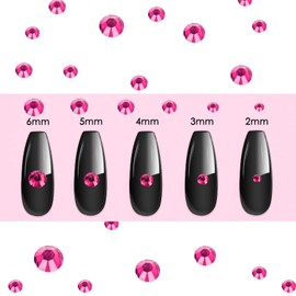 Canvalite 2784PCS Rhinestones Flat Back Gems, Nail Rhinestones Nail Art Gems with Pick Up Tweezers and Rhinestone Picker Dotting Pen, Nail Art Tools for Nails, Clothes, Face, Craft