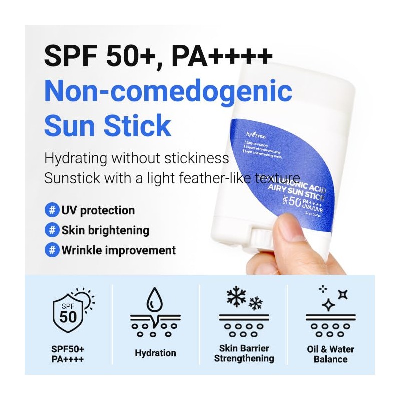 ISNTREE Hyaluronic Acid Airy Sun Stick - Sun Cream Ideal