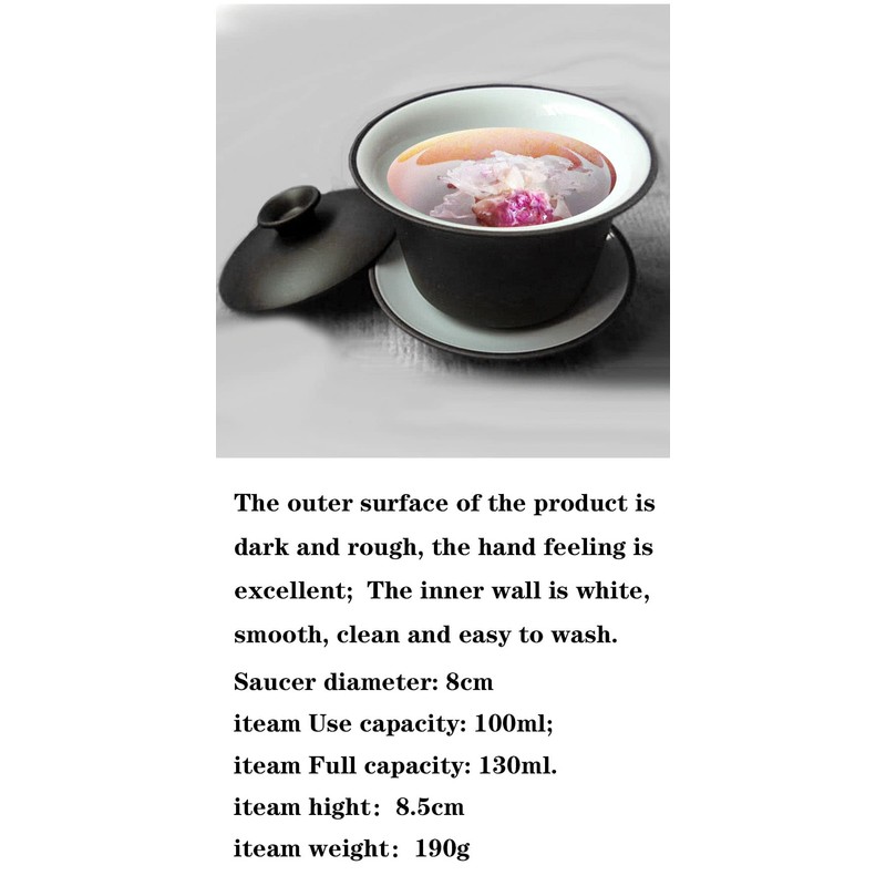 Teacup Kungfu tea bowl zisha red brown 4oz/120ml yixing cup