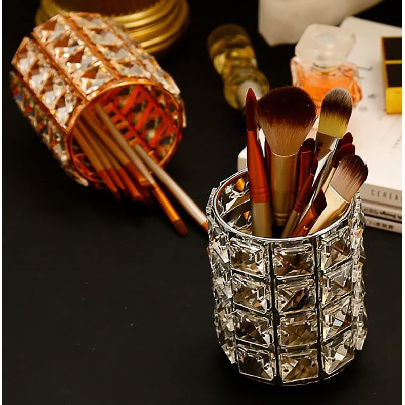umely Crystal Trinket Case, Makeup Brush Case, Storage, Interior, Stylish,