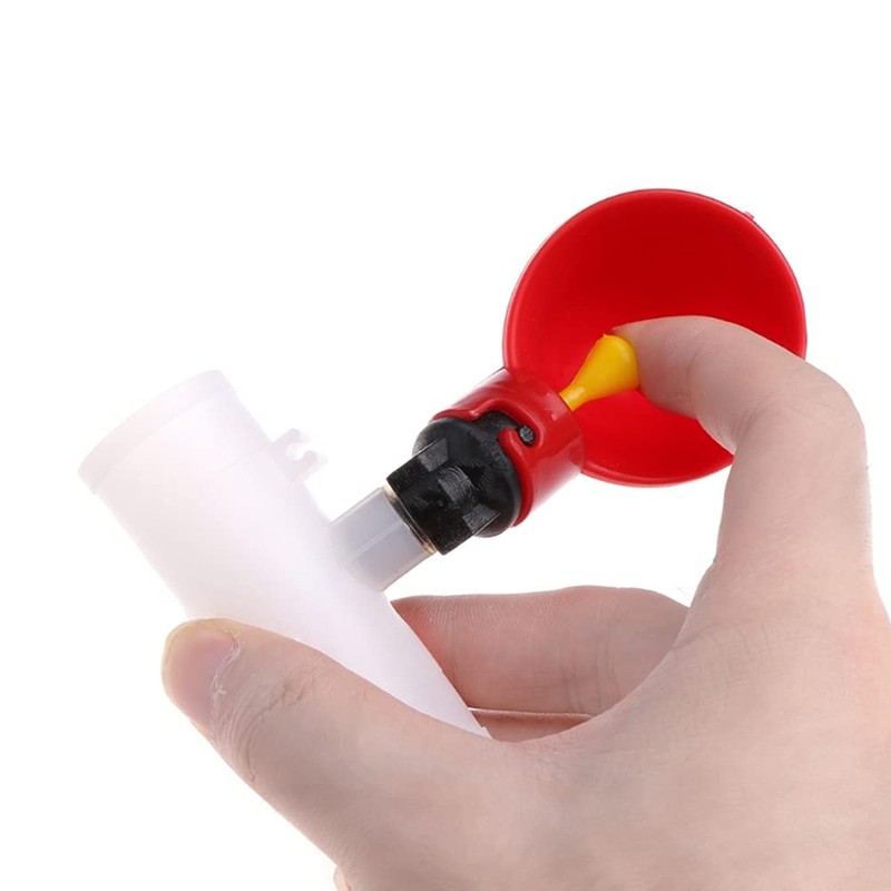 Plzoslly 10 Pieces Automatic Poultry Drinking Cups, Chicken Water Feeder