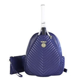 Monaco Chevron Azure Tennis/Pickleball Backpack