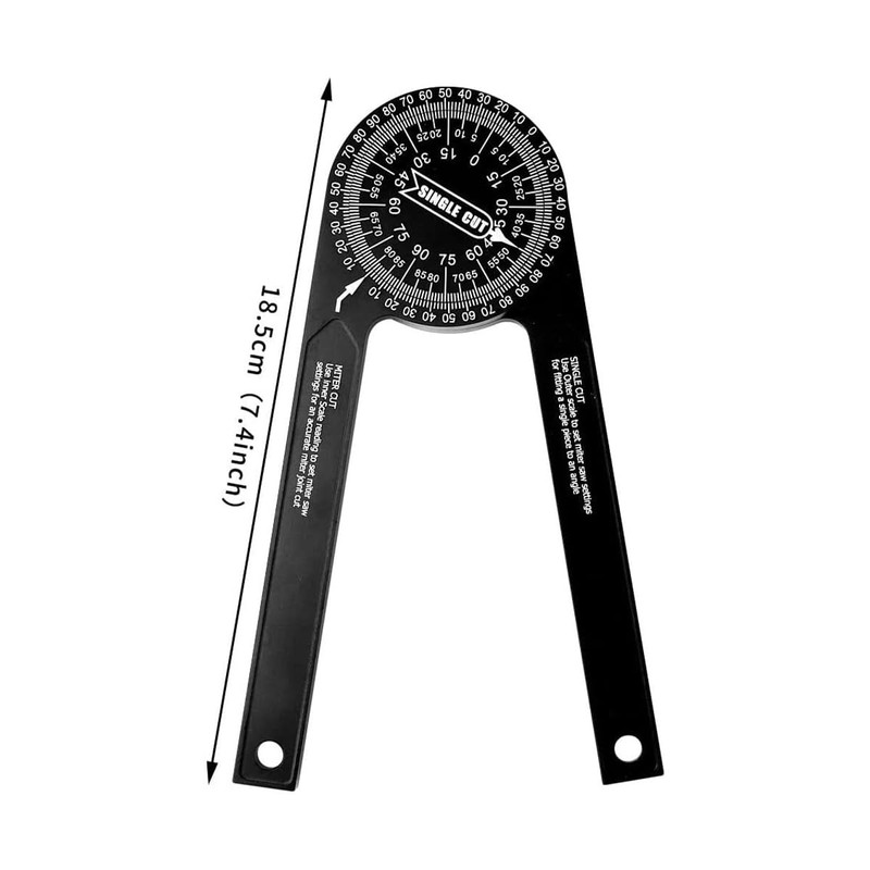 Laroal Miter Saw Protractor Aluminum Angle Finder 7in Mitre Saw