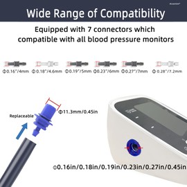 Alcarefam Large Blood Pressure Cuff, 8.7”-16.5” (22-42CM) BP Cuff Compatible with Omron BP Monitor, Replacement Cuff for Adult Big Arms, 7 Connectors