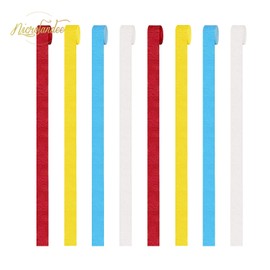 NICROLANDEE Party Streamers Decorations - 8 Rolls Red Blue Yellow Crepe Paper Streamers Tassels Streamer Paper for Birthday Party, Baby Shower, Class Party, Family Gathering Supplies