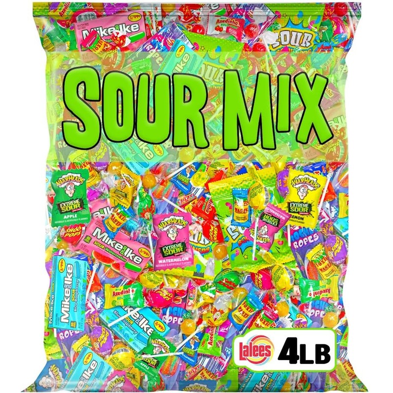 Sour Candy Bulk Variety – 4 Pounds -Halloween Individually Wrapped