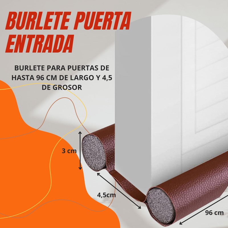 Draught Excluder for Doors - Insulating Door Seal Prevents Dust