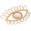 Rattan Eye Wall Mirror Hand Woven Innovative Art Dressing Makeup