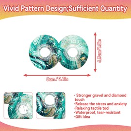 36Pcs Calm Strips for Anxiety Sensory Calm Strips Anti Stress Anxiety Relief Items Tactile Textured for Breathing Exercise Fidget Strips for Teens Adults Home Classroom Supplies (Marble)