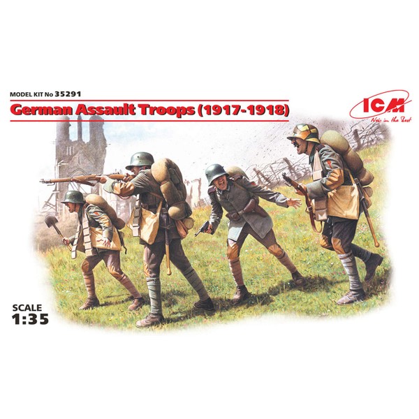 ICM Models German Assault Troops 1917-1918 Building Kit