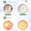 Scented Candles Set with Rose Lavender Lemon Cocoa Scents Portable