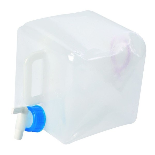 Bo-Camp - Jerry Can with Tap - Foldable, White, 7.5 L