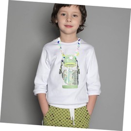 CORHAD Water Cup with Straw Cute Leak Water Bottle Safe Smooth Edge Design Portable Cartoon Cup for Outdoor Use