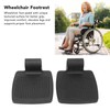 2pcs Wheelchair Footrests Professional Plastic Replacement Wheelchair Footplate Pedal Accessory