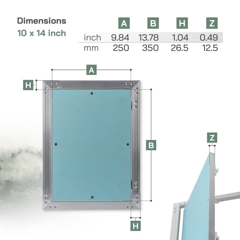 Vent Systems 10" x 14" Inch Access Panel - Metal