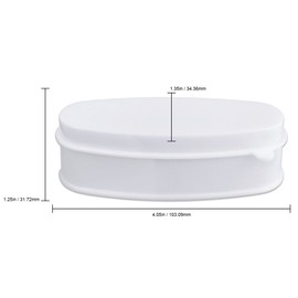 Beauticom Acrylic French Nail Dip Powder Catch Tray and Lid for Pink & White Manicures, Nail Art Designs, and Glitter or Color Nail Powder Dipping (Quantity: 5 Pieces)