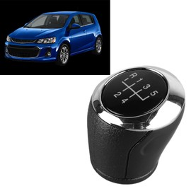 Qiilu Perilla de Cambio Redonda Cabezal de Palanca de Cambios de 5 Velocidades, Resistente al Desgaste, Sensible, Duradero, Palanca de Cambio de Marchas, Repuesto de Pomo para Aveo, sdqw7r4v6o