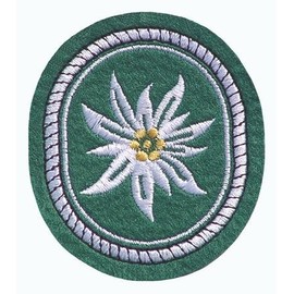 Gebirgsjäger Fabric Badge Edelweiss 75 x 65 mm