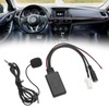 Car Bluetooth Audio Cable Adapter with Microphone Hands Free Replacement