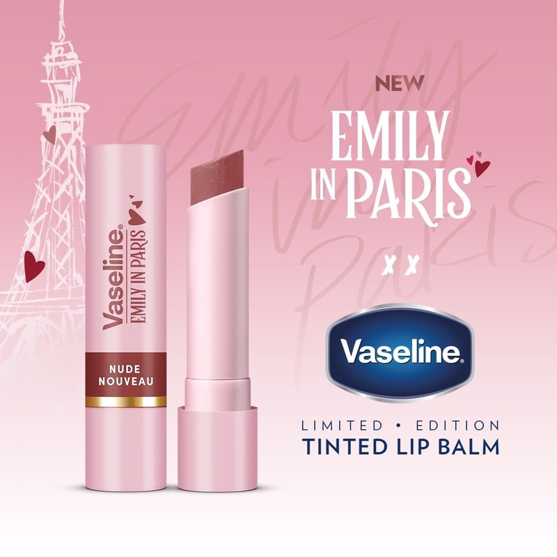 Vaseline x Emily in Paris Nude Nouveau Moisturising Lip Balm