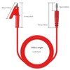 Banana plug to alligator clip, 4mm banana plug test line,