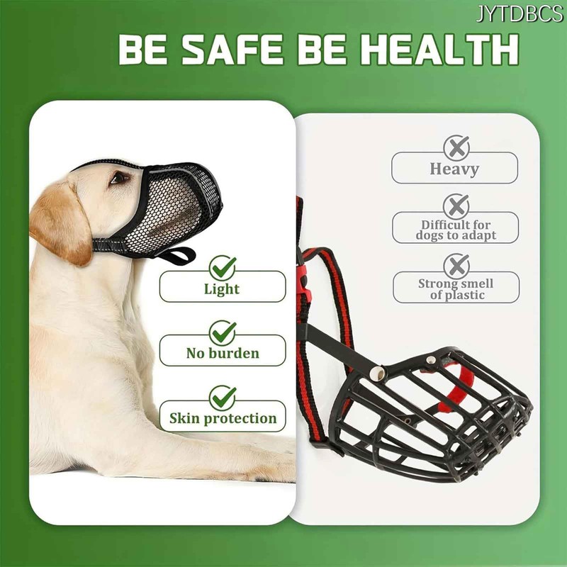 JYTDBCS Anti-bite dog muzzle Mesh cloth breathable anti-barking anti-eating pet