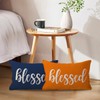 ULOVE LOVE YOURSELF Blessed Lumbar Throw Pillow Covers Farmhouse Rustic