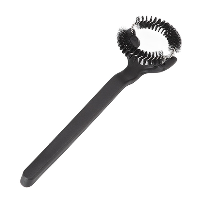 Grouphead Cleaning Brush Detachable Plastic Handle Nylon Bristle Round Coffee