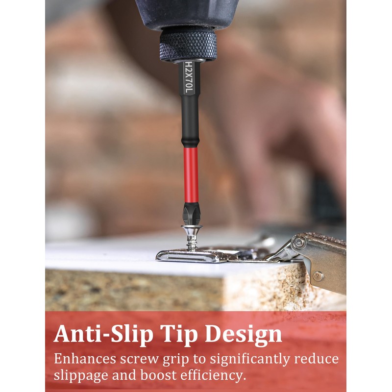 Tomorotec 11PCS Magnetic Phillips Screwdriver Drill Bit Set #2 -