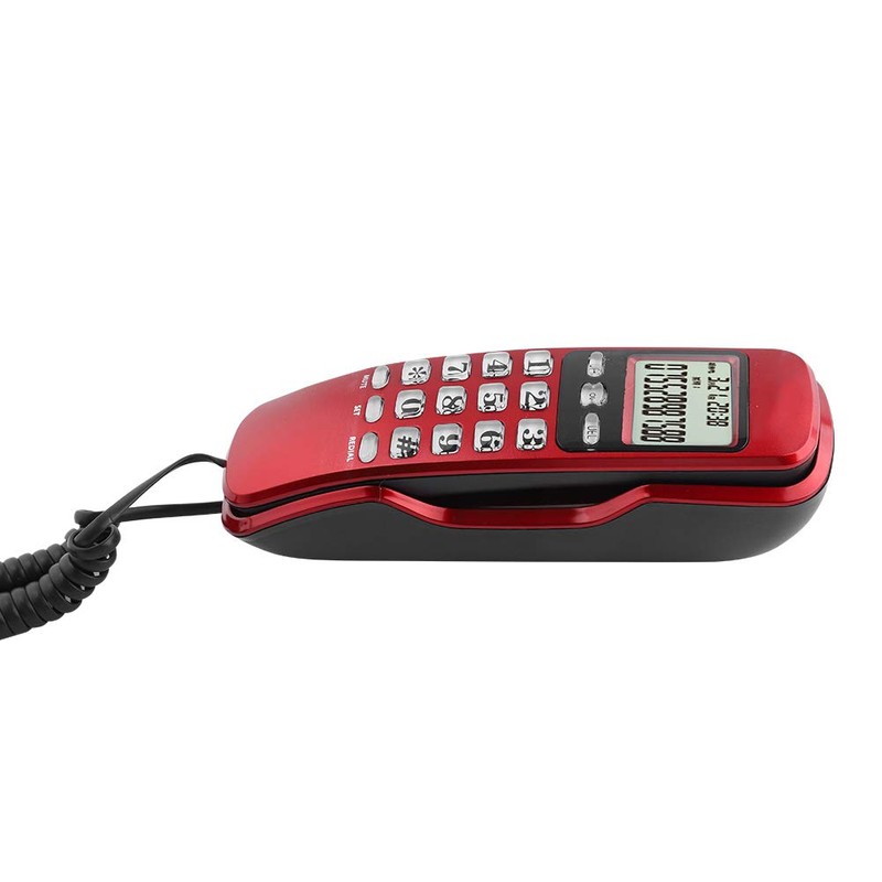 LCD Display Telephone, Landline Telephone, Home Telephone, Wired Mini Phone,