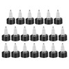 PATIKIL 24/410 Twist Bottle Caps, 20Pcs Plastic Ribbed Edge Squeeze
