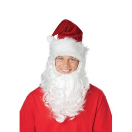 California Costumes Men's Santa Claus Getup, red/White, One Size