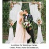 White Chiffon Backdrop Sheer Curtains 2 Panels - 25x10ft Chiffon