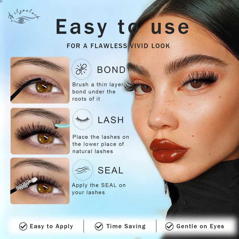 Natural Lash Clusters Kit 30D 40D D Curl Lash Clusters