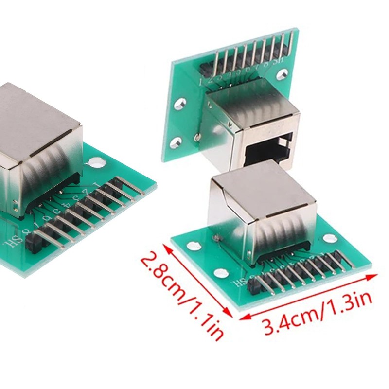 CEMYDEYO Pack of 5 RJ45 Connector Breakout Board 8 Pin